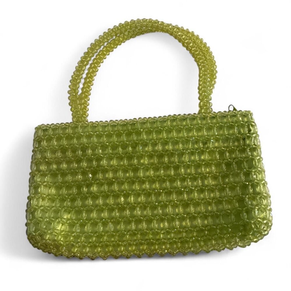 Y2K Lime Green Bijoux Terner Beaded Bag